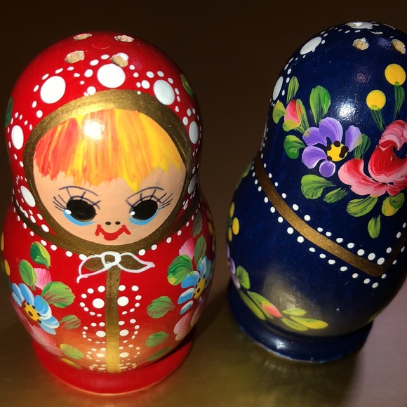 💖Russian Nesting Dolls Salt and Pepper Shakers - Picture 8 of 8